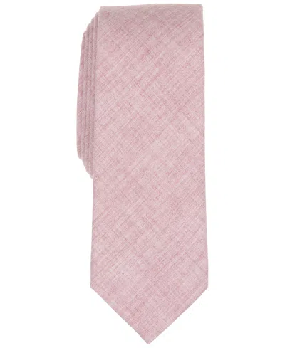 Bar Iii Men's Chambray Solid Tie, Macy's Exclusive In Pink