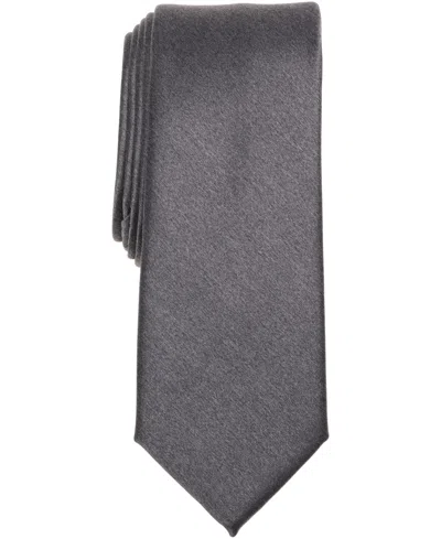 Bar Iii Men's Cool Metallic Solid Tie, Macy's Exclusive In Gray