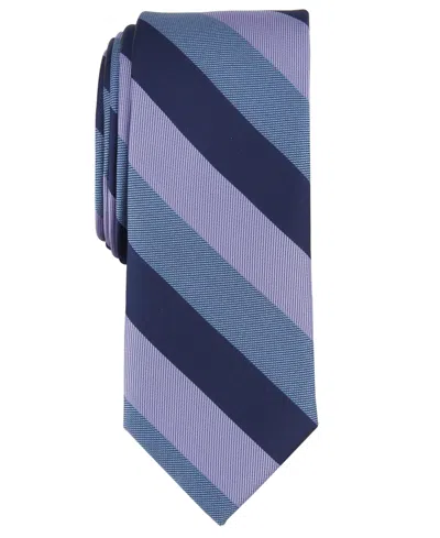 Bar Iii Men's Dalton Stripe Tie, Created For Macy's In Blue