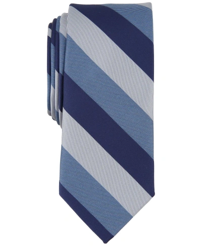 Bar Iii Men's Dalton Stripe Tie, Created For Macy's In Navy