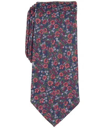 Bar Iii Men's Cavendish Floral Tie, Exclusively At Macy's In Orange