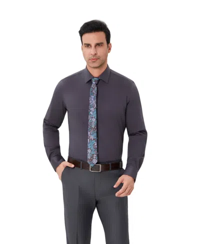 Bar Iii Men's Diamond Dobby Slim Fit Dress Shirt, Macy's Exclusive In Blue