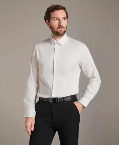 Bar Iii Men's Diamond Dobby Slim Fit Dress Shirt, Macy's Exclusive In White