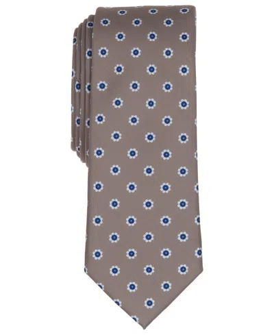 Bar Iii Men's Elliot Floral Tie, Macy's Exclusive In Gray