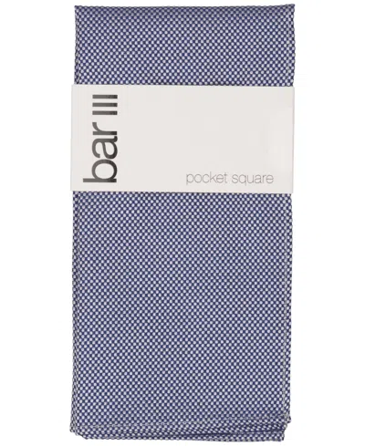 Bar Iii Men's Flemming Solid Pocket Square, Macy's Exclusive In Navy