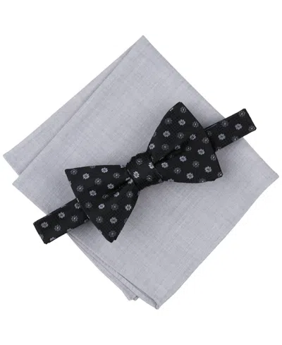 Bar Iii Men's Floral Bow Tie & Solid Pocket Square Set, Exclusively At Macy's