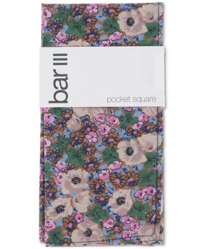 Bar Iii Men's Floral Handkerchief, Exclusively At Macy's In Pink