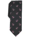 Bar Iii Men's Floral Tie, Exclusively At Macy's In Black