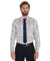 Bar Iii Men's Garden Floral Printed Dress Shirt, Macy's Exclusive In Multi