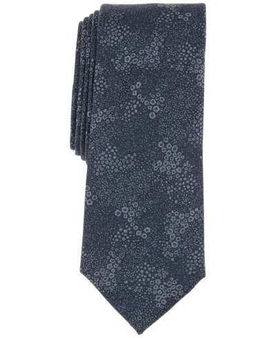 Bar Iii Men's Glendale Abstract Floral Tie, Created For Macy's In Black