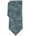 Bar Iii Men's Glendale Abstract Floral Tie, Created For Macy's In Hunter