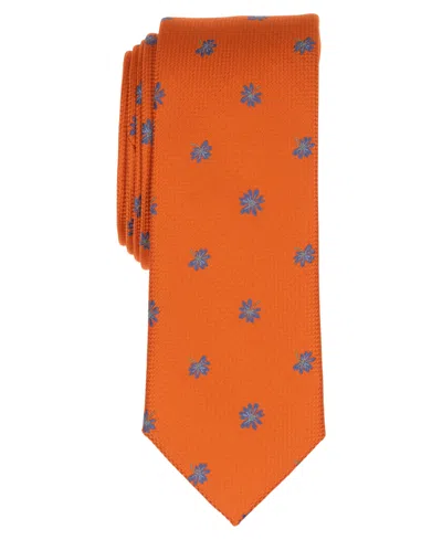 Bar Iii Men's Grace Floral Tie, Macy's Exclusive In Orange