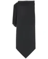Bar Iii Men's Grove Solid Pattern Tie, Macy's Exclusive In Black