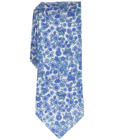 Bar Iii Men's Hanford Floral Skinny Tie, Macy's Exclusive In Blue
