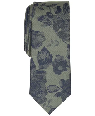 Bar Iii Men's Harbor Floral Pattern Tie In Green