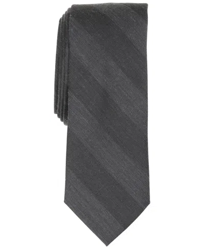 Bar Iii Men's Herbert Stripe Skinny Tie, Macy's Exclusive In Neutral