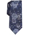 Bar Iii Men's Hilton Floral Tie, Created For Macy's In Navy