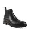 Bar Iii Men's Hughgo Leather Pull-on Block Heel Boots, Macy's Exclusive In Black