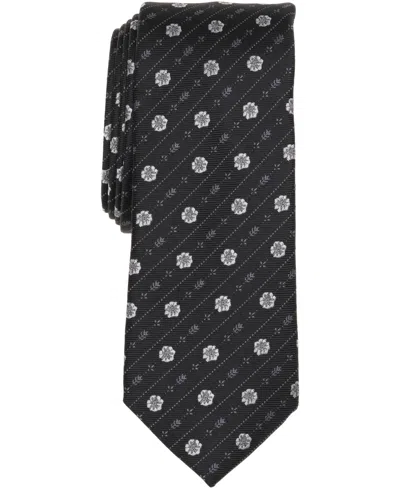 Bar Iii Men's Islington Stripe Tie, Macy's Exclusive In Black