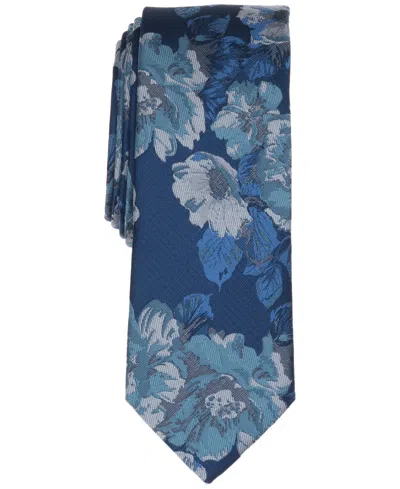 Bar Iii Men's Joelle Floral Skinny Tie, Macy's Exclusive In Blue
