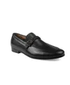 Bar Iii Men's Johnniey Leather Block Heel Loafers, Macy's Exclusive In Black