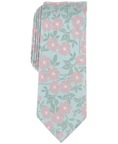 Bar Iii Men's Kennett Floral Tie, Exclusively At Macy's In Aqua
