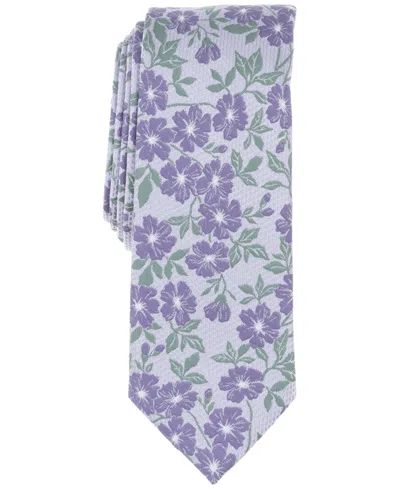 Bar Iii Men's Kennett Floral Tie, Exclusively At Macy's In Lilac