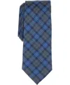 Bar Iii Men's Kingsley Plaid Pattern Tie, Macy's Exclusive In Blue