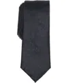 Bar Iii Men's Lavon Floral Solid Tie, Macy's Exclusive In Black