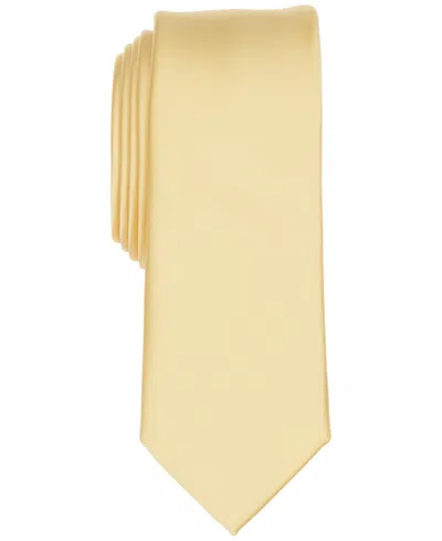 Bar Iii Men's Logan Solid Tie, Created For Macy's In Yellow