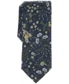 Bar Iii Men's Luray Floral Tie, Created For Macy's In Gold