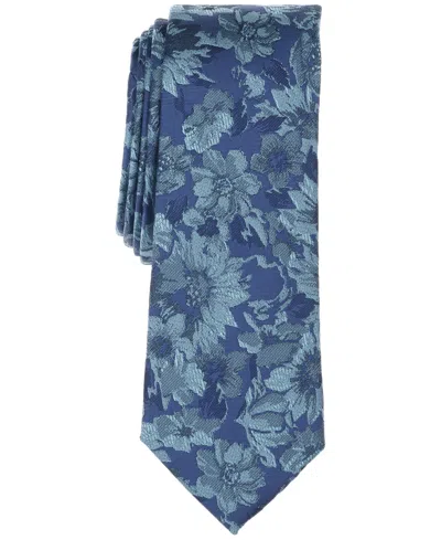 Bar Iii Men's Malaga Floral Tie, Created For Macy's In Blue