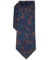 Bar Iii Men's Mayfair Floral Pattern Tie, Macy's Exclusive In Blue