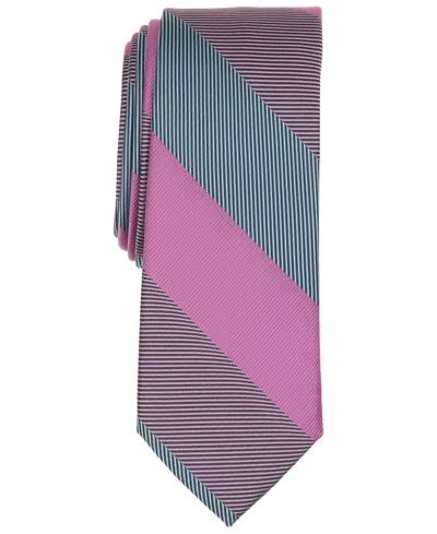 Bar Iii Men's Merlin Stripe Skinny Tie, Macy's Exclusive In Green