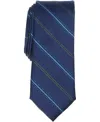 Bar Iii Men's Montrose Stripe Pattern Tie, Macy's Exclusive In Blue