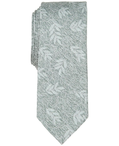 Bar Iii Men's Ocala Skinny Floral Tie, Created For Macy's In Sage