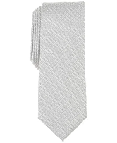 Bar Iii Men's Ocala Textured Tie, Exclusively At Macy's In Sliver