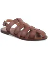 Bar Iii Men's Palmerr Leather Fisherman Sandals, Exclusively At Macy's In Burnt Copper Leather