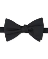 BAR III MEN'S PIERCY SOLID BLACK BOW TIE, CREATED FOR MACY'S