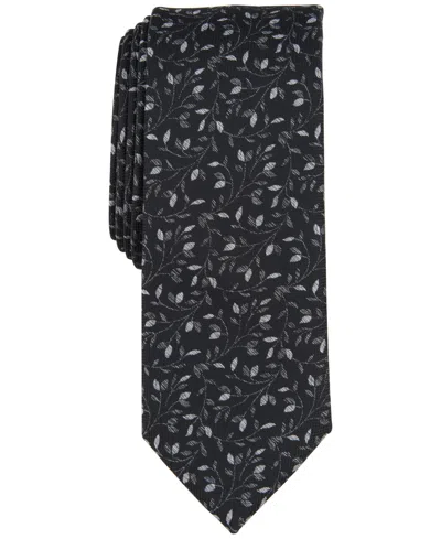 Bar Iii Men's Powell Vine Tie, Created For Macy's In Black