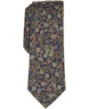 Bar Iii Men's Rogue Floral Pattern Tie, Macy's Exclusive In Blue