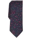 Bar Iii Men's Rogue Floral Pattern Tie, Macy's Exclusive In Blue