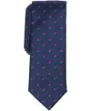 Bar Iii Men's Rose Charm Printed Tie, Macy's Exclusive In Blue
