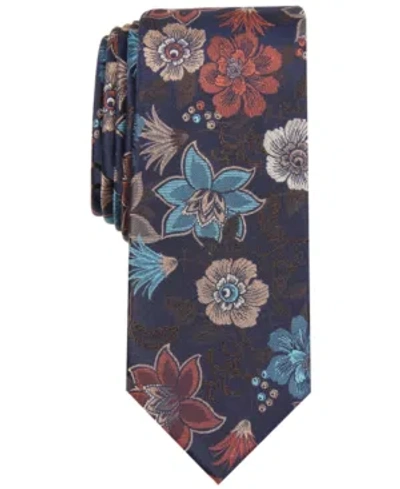 Bar Iii Men's Ryewood Floral Tie, Created For Macy's In Brown