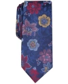 Bar Iii Men's Ryewood Floral Tie, Created For Macy's In Medium Blue