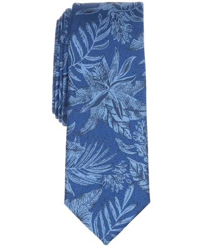 Bar Iii Men's Santo Floral Tie, Macy's Exclusive In Blue