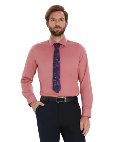 Bar Iii Men's Sateen Solid Dress Shirt, Macy's Exclusive In Pink