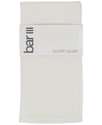 Bar Iii Men's Seasonal Solid Pocket Square, Macy's Exclusive In White