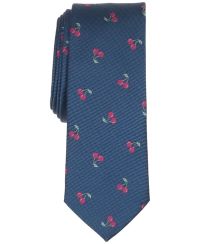 Bar Iii Men's Skinny-fit Cherry Neat Tie, Macy's Exclusive In Gold