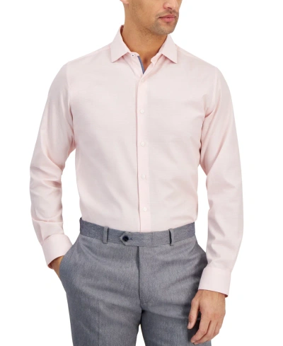 Bar Iii Men's Slim-fit Diamond Dobby Dress Shirt, Created For Macy's In Pink